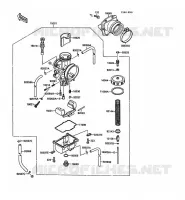 CARBURATEUR pour Kawasaki KX250 1988