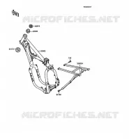 CH&Acirc;SSIS pour Kawasaki KX250 1988