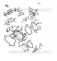 COUVERCLES MOTEUR pour Kawasaki KX250 1988