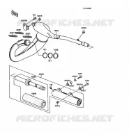 &Eacute;CHAPPEMENT pour Kawasaki KX250 1988