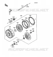 EMBRAYAGE pour Kawasaki KX250 1988