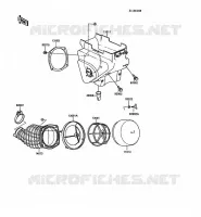 FILTRE A AIR pour Kawasaki KX250 1988