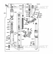 FOURCHE pour Kawasaki KX250 1988