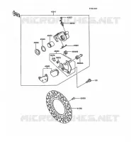 FREIN ARRIERE pour Kawasaki KX250 1988