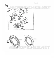 FREIN AVANT pour Kawasaki KX250 1988