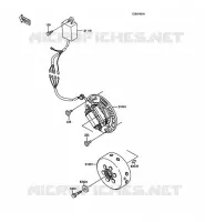 G&Eacute;N&Eacute;RATEUR pour Kawasaki KX250 1988