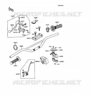 GUIDON pour Kawasaki KX250 1988