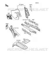 LABEL pour Kawasaki KX250 1988