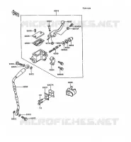 MAITRE CYLINDRE AV pour Kawasaki KX250 1988