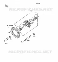 MOYEU AVANT pour Kawasaki KX250 1988