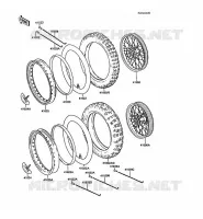 PNEUS pour Kawasaki KX250 1988