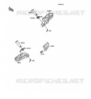 REPOSE PIED pour Kawasaki KX250 1988