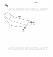 SELLE pour Kawasaki KX250 1988