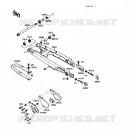 BRAS OSCILLANT pour Kawasaki KX250 1989
