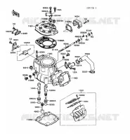 CULASSE/CYLINDRE pour Kawasaki KX250 1989