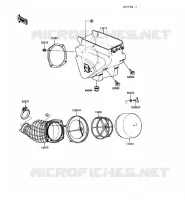 FILTRE A AIR pour Kawasaki KX250 1989