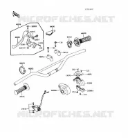 GUIDON pour Kawasaki KX250 1989