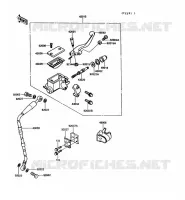 MAITRE CYLINDRE AV pour Kawasaki KX250 1989