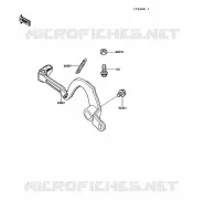 PEDALE DE FREIN pour Kawasaki KX250 1989