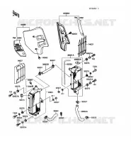 RADIATEUR pour Kawasaki KX250 1989