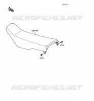 SELLE pour Kawasaki KX250 1989
