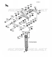 SUSPENSION ARRI&Egrave;RE pour Kawasaki KX250 1989
