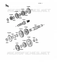 TRANSMISSION pour Kawasaki KX250 1989