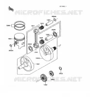 VILEBREQUIN/PISTON pour Kawasaki KX250 1989