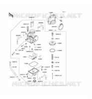 CARBURATEUR pour Kawasaki KX250 1990
