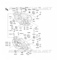 CARTER MOTEUR(S) pour Kawasaki KX250 1990