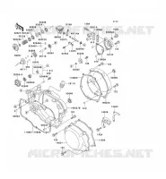 COUVERCLES MOTEUR pour Kawasaki KX250 1990