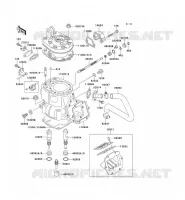 CULASSE/CYLINDRE pour Kawasaki KX250 1990