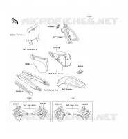 LABEL pour Kawasaki KX250 1990