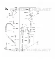 MAITRE CYLINDRE ARRI&Egrave;RE pour Kawasaki KX250 1990