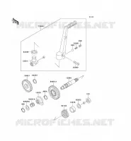 MECANISME DE KICK pour Kawasaki KX250 1990