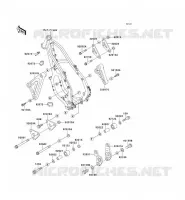 PIECE DE CADRE pour Kawasaki KX250 1990