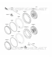 PNEUS pour Kawasaki KX250 1990