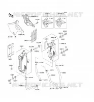 RADIATEUR pour Kawasaki KX250 1990