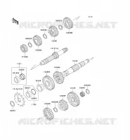 TRANSMISSION pour Kawasaki KX250 1990