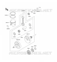 VILEBREQUIN/PISTON pour Kawasaki KX250 1990