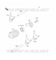 BARILLET/FOURCHETTE pour Kawasaki KX250 1992