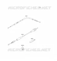CABLES pour Kawasaki KX250 1995