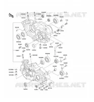 CARTER MOTEUR(S) pour Kawasaki KX250 1995