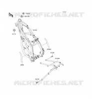 CH&Acirc;SSIS pour Kawasaki KX250 1995