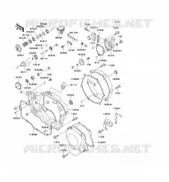 COUVERCLES MOTEUR pour Kawasaki KX250 1995