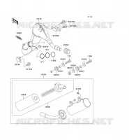 &Eacute;CHAPPEMENT pour Kawasaki KX250 1995
