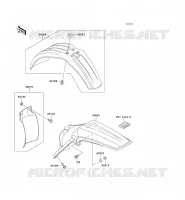 GARDE BOUE pour Kawasaki KX250 1995