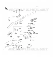 GUIDON pour Kawasaki KX250 1995
