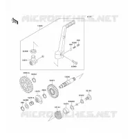 MECANISME DE KICK pour Kawasaki KX250 1995