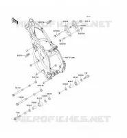 PIECE DE CADRE (COUVERTURE) pour Kawasaki KX250 1995